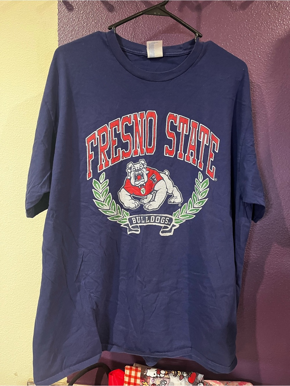 Port and Company Navy Fresno State Bulldogs Graphic Tee 35